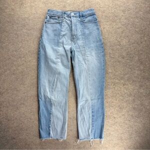 Women’s Abercrombie & Fitch Sz 6 Ultra High Rise Pleated Light Jeans Fits 28x26